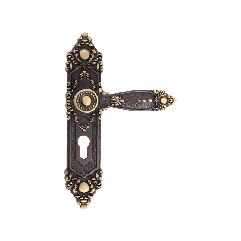 610-510 Evropský retro 24k Real Gold Silent Long Panel One-Piece Lock