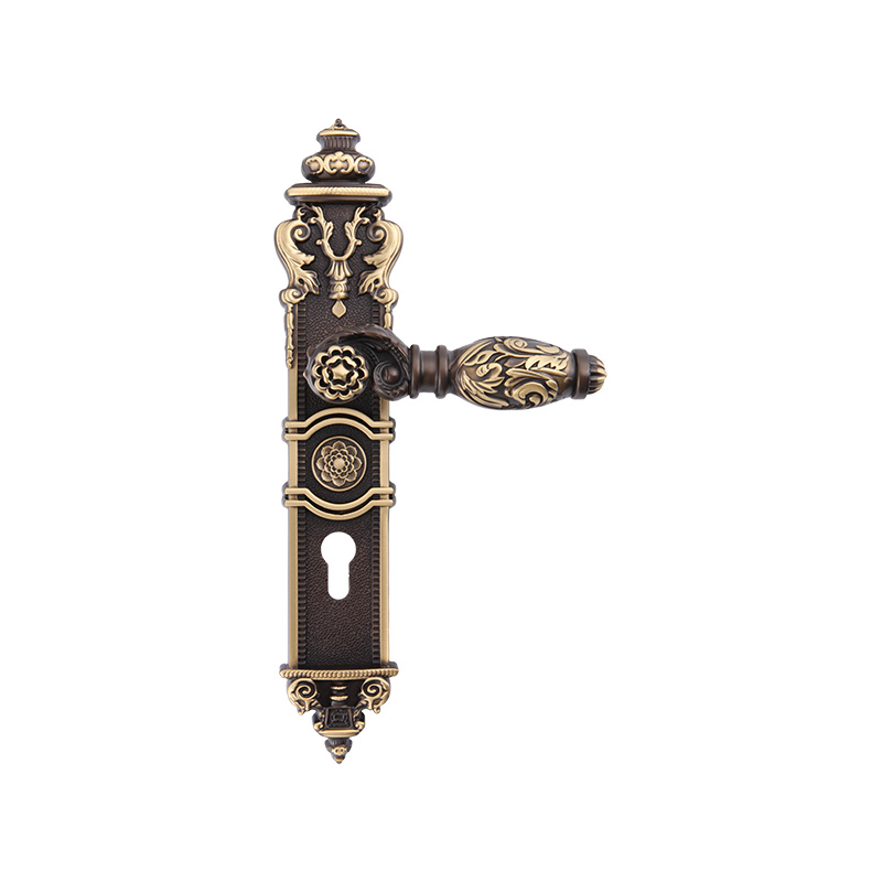 612-509 Francouzský retro luxus Long Panel Door Lock